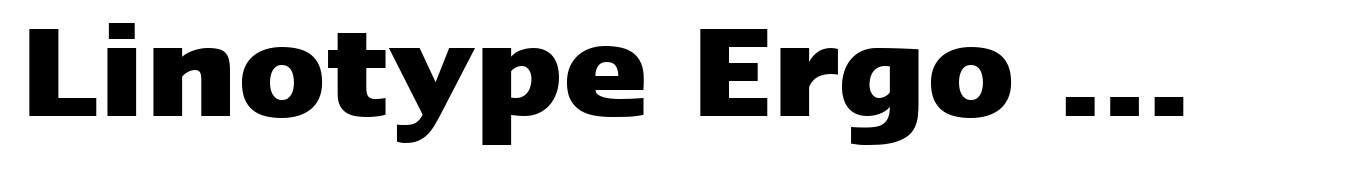 Linotype Ergo W2G Bold